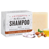 Champú en barra J·R·LIGGETT'S con coco y argán deja cabello sano y brillante.