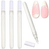 Jaasuee 4-pack French manicure pen cap for precise white-tip application on nails.