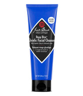 Jack Black Deep Dive Glycolic Cleanser bottle close-up highlights purifying clay cleanse for refreshed skin.