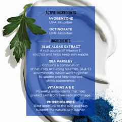 Jack Black Double-Duty Face Moisturizer blue algae ingredient highlighting Vitamin E benefits.