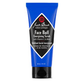 Jack Black Face Buff Energizing Scrub jar, smooth pre-shave prep for clearer pores.