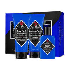 Jack Black Face Buff Energizing Scrub tube preps skin for smoother shave