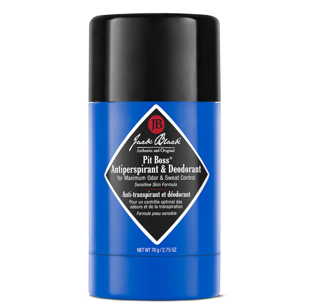 Jack Black Pit Boss original antiperspirant stick glides on invisibly with long-lasting protection