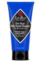 Jack Black Pure Clean Daily Facial Cleanser bottle front—daily, shave-ready skincare essential.