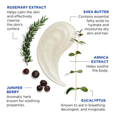 Jack Black Turbo Wash rosemary-eucalyptus aroma offers a refreshing shower.