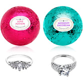 Jackpot Candles Mermaid Love Potion bath bombs gift set two-pack with luxurious at-home spa experience