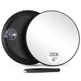Jadazror 20x magnification mirror close-up for precise makeup detail checks.