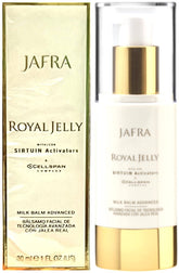 Jafra Royal Jelly Balm bottle demonstrates premium hydration for daily skin pampering.