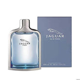 Jaguar Classic Blue bottle front view showcasing a timeless masculine scent for everyday wear