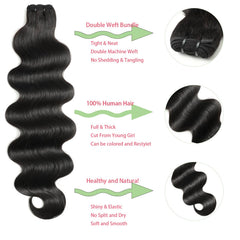 Jaliyah Brazilian virgin hair closeup on tight weft quality.
