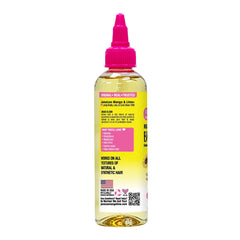 Jamaican Mango & Lime Braids Your Way Elixir adds shine and softness for polished braids.