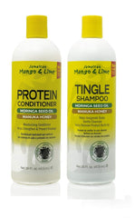 Jamaican Mango & Lime Love Your Locs Tingle Shampoo bottle shown for scalp refreshment and buildup removal.