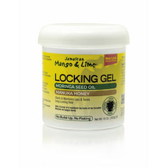 Jamaican Mango & Lime Locking Gel bottle front for strong hold without buildup