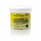 Jamaican Mango & Lime Locking Gel bottle front for strong hold without buildup