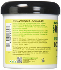 Jamaican Mango & Lime Locking Gel bottle pour shows easy application for twists