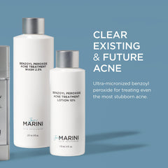 Jan Marini Benzoyl Peroxide 10% lotion dispense shows easy application.