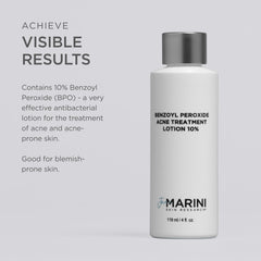 Jan Marini Benzoyl Peroxide 10% lotion texture appears light and non-greasy.