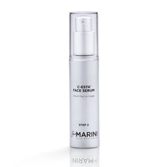 Jan Marini C-ESTA Serum bottle on a clean vanity for daily antioxidant hydration.