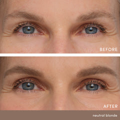 Jane Iredale PureBrow spoolie close-up for seamless blending and soft color.