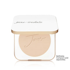 Jane Iredale PurePressed Base SPF detail highlights broad-spectrum protection.