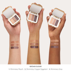 Jane Iredale PurePressed Eye Shadow Triple compact closure highlights portable convenience.