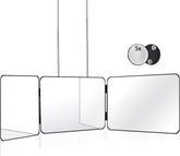 JANMPASK 3-Way Mirror real glass front view for precise self-cut visibility.