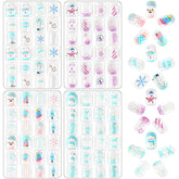 JANYUN 96-piece winter nails packaging shows diverse sets for easy styling.