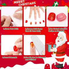JANYUN Christmas nails varied sizes boxed for easy selection.