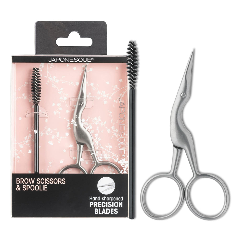 JAPONESQUE brow-scissors-precision-blade for clean trimming and defined brows.