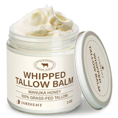 Jardient Beef Tallow Honey Balm packshot for all-over hydration and natural nourishment.