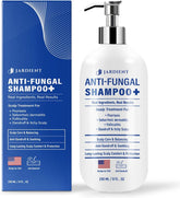 Jardient psoriasis shampoo bottle showing gentle scalp relief with herbal formula.