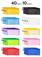 JARLINK mesh pouches are multipurpose for school, office, and travel.