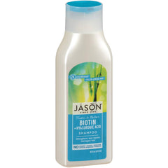 JĀSÖN Lavender Shampoo lather closeup shows gentle cleansing for damaged hair.
