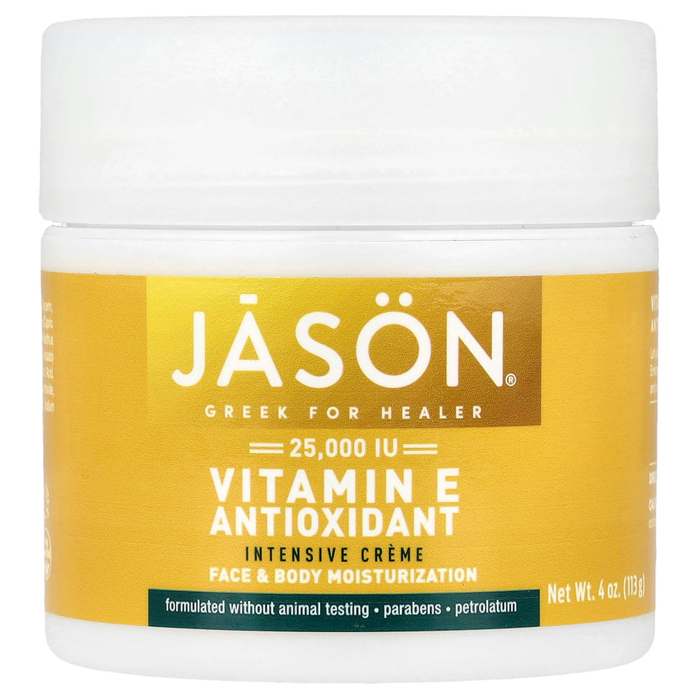 Jason Vitamin E Age Renewal Cream bottle showing hydrating formula for mature skin