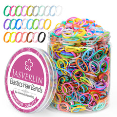 JASVERLIN colorful baby rubber bands collection shows vibrant hues for every hairstyle