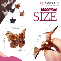 JASVERLIN clear clip blends discreetly for subtle, secure styling.