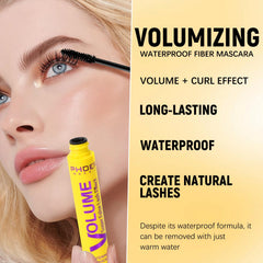 Javpav Bubble Mascara brush detail reveals hourglass shape for lifted, natural-looking lashes.