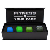Jawzrsize athletic bundle Pop N Go blue large jaw exerciser for on‑the‑go workouts