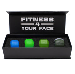 Jawzrsize athletic bundle Pop N Go blue large jaw exerciser for on‑the‑go workouts
