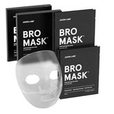 JAXON LANE Bro Mask hydrogel application showing moisture locking for hydrated skin.