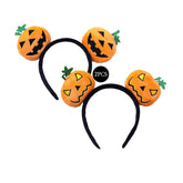 JBin Rich pumpkin glitter mouse ears headband adds festive Halloween flair for parties