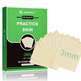 JCONLY premium tattoo skin 3mm thick demonstrates forearm-density realism for precise practice.