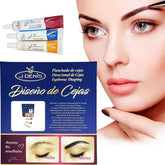 J Denis Eyebrow Design Kit packaging signals professional at-home lamination readiness.