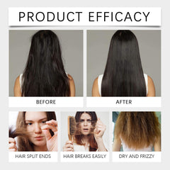 Jeamoen Polypeptide Keratin Cream Dispense shows easy-to-use application for deep conditioning.
