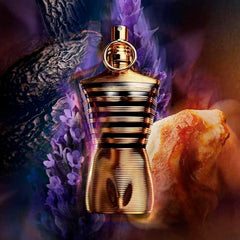 Jean Paul Gaultier Le Male Elixir bottle cap close-up highlighting premium finish