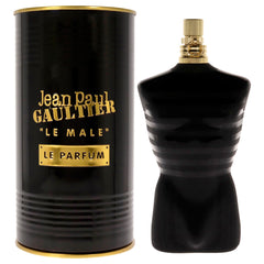 Jean Paul Gaultier Le Male Le Parfum Intense bottle closeup for evening scent