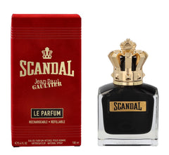 Jean Paul Gaultier Scandal Le Intense bottle pour, ideal for bold night-out scent.