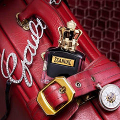 Jean Paul Gaultier Scandal Pour Homme Le Parfum spray application highlights long-lasting scent projection
