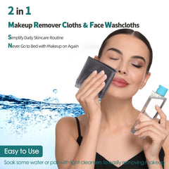 JEFFSUN makeup remover cloths 10x10 ready to remove makeup gently