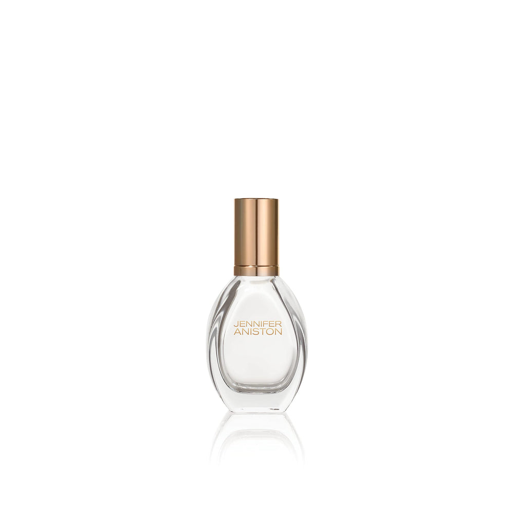 Jennifer Aniston Solstice Bloom bottle front view for daily wear and radiant glow.